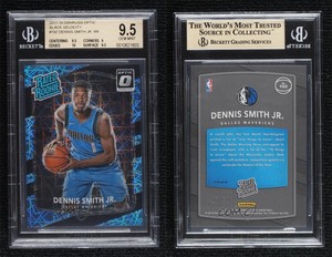 2017-18 Donruss Optic Black Velocity Prizm /39 Dennis Smith Jr BGS 9.5 Rookie RC