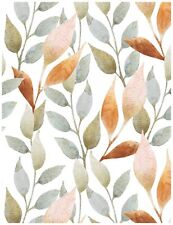 Peel and Stick Wallpaper Boho Leaf Stick On Wallpaper Removable Textured Wall...