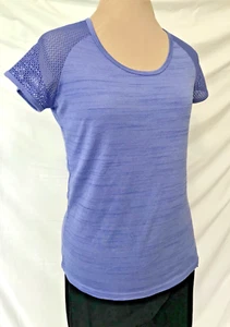 PURPLE Top size M (12) CRANE Performance Activewear T-SHIRT Raglan MESH sleeves - Picture 1 of 15