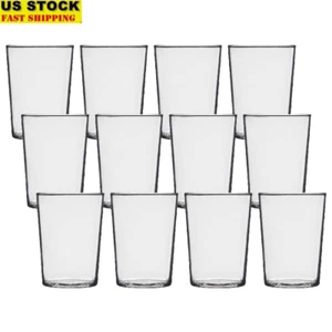 Clear Drinking Glasses Set of 12 Highball Tumblers Perfect Water Juice Wine New - Picture 1 of 6