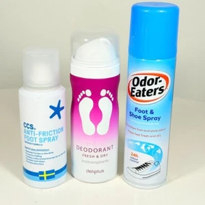 Foot Spray Bundle CCS Anti Friction Oder Eaters etc Job Lot - Picture 1 of 5