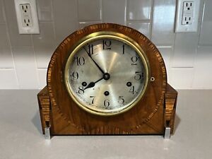 Vintage Haller Foreign Art Deco Pendulum Mantel Clock Not Working PARTS ONLY