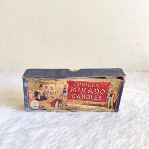 Antique Ship Brand Prices Mikado Candles Advertising Cardboard Box Empty CB736 - Picture 1 of 8