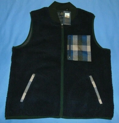 NWT  MEN'S  PENDLETON  UMATILLA CAMP  FULL ZIP  FLEECE VEST  NAVY BLUE  XL - Image 1 of 4