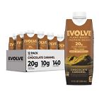 Evolve Plant Based Protein Shake, Chocolate Caramel, 20g Vegan Protein, Dairy