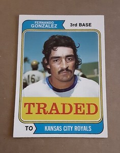 ⚾️ 1974 Topps Traded #649T Fernando Gonzalez Kansas City Royals EXNM ⚾️
