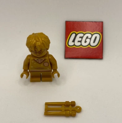 Lego Harry Potter 10th Anniversary Golden Harry Potter Minifigure - New - Image 1 of 3