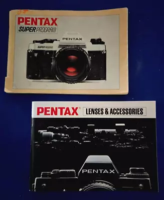 PENTAX SUPER PROGRAM CAMERA INSTRUCTION MANUAL + LENS & ACCESSORIES BOOKLET - Image 1 of 4