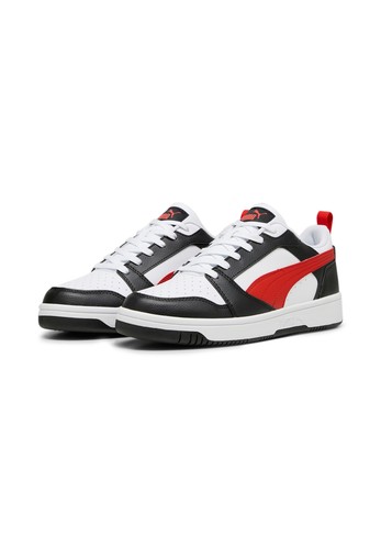 Puma Rebound v6 Low sneaker uomo scarpa sportiva 392328 04 bianco nero rosso