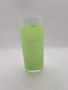 Seagrams Cocktail Glass Green Frost Lime Twisted Gin. Collins Glass - Picture 1 of 10