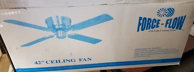 42-Inch Force-Flow Ceiling Fan, 110 Volt Rustic Bronze Finish pn# 410h42rbsiokcy - Image 1 of 4