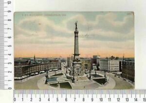 11653) PC USA Jan 31 1910 " S & S Monument Indianapolis " To Mantova