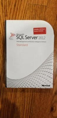 Microsoft SQL Server 2012 estándar, SKU 228-09842, 10 CAL, caja sellada al por menor, completa Foto 1 de 4