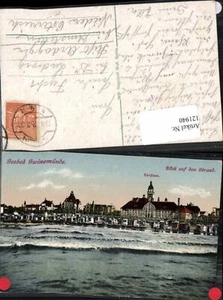 121940,Swinemünde Seebad Blick auf den Strand Pommern - Bild 1 von 1