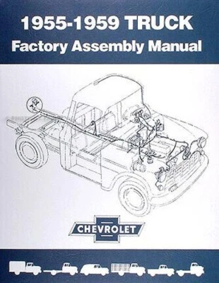Chevrolet Pickup Camion Montaggio Manuale 1955 1956 1957 1958 1959 Fabbrica - Immagine 1 di 4