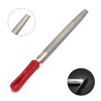 10" Inch Diamond Coated Half Round File Needle Board Metal Woodworking Tools - Image 1 of 4