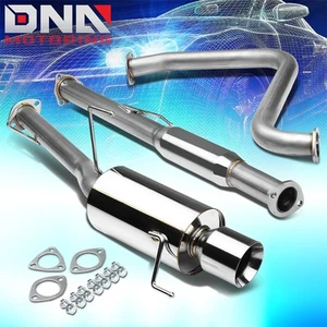 4"ROLLED TIP STAINLESS STEEL EXHAUST CATBACK SYSTEM FOR 92-96 PRELUDE BB1/BB2 BA - Bild 1 von 5