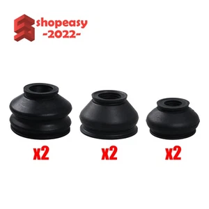 6Pcs Ball Joint Boot Suspension Steering Dust Cover Track Tie Rod Linkage - Picture 1 of 11
