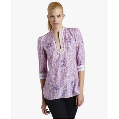 Robert Graham Women’s Promise Tunic in Purple-Size Medium - Image 1 of 4