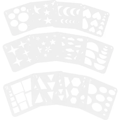  12 Pcs Modèle De Peinture Créative Pochoirs À Dessin Modèles Bricolage - Photo 1/4