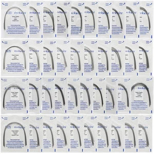 Dental Orthodontic NiTi Arch Wire arcos de ortodoncia Round Rectangular Natural - Picture 1 of 78
