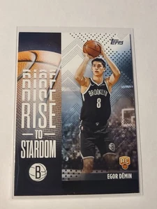 2025-26 Topps Rise to Stardom Egor Demin RC #RTS-8 Brooklyn Nets - Picture 1 of 2
