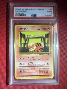 PSA 9 - Growlithe #58 Japanese Vending Series 3 - Pokemon - Bild 1 von 2