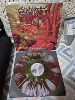 Exhumed- Slaughtercult 12"Tri-color Merge With Splatter Vinyl Lp /50 Gore Metal - Image 1 of 2