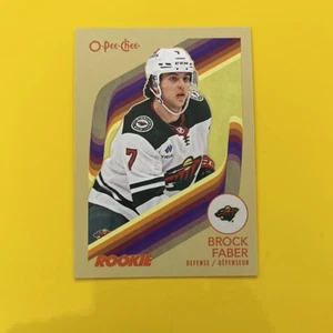 🐶 2023-24 O-Pee-Chee Brock Faber #580 Marquee Rookie Retro RC - Picture 1 of 2
