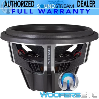 SOUNDSTREAM RESERVE RSW.152 15" 2600W DUAL 2-OHM CAR SUBWOOFER BASS SPEAKER NEW - image 1 of 4