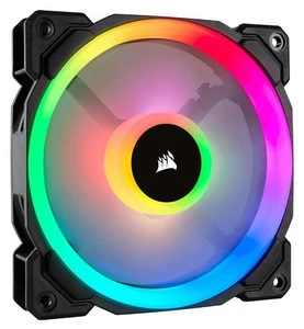 Ventilador de caja Corsair LL120 RGB rodamiento hidráulico 120 mm - negro - Imagen 1 de 5