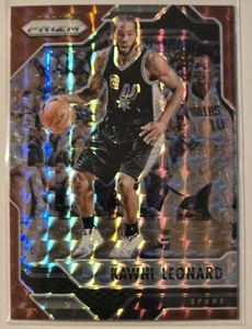 2016-2017 Panini Prizm Kawhi Leonard Red Mosaic Parallel #52 San Antonio Spurs  - Bild 1 von 2