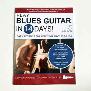 Play Blues Guitar In 14 Days! Daily Lessons For Learning Rhythm & Lead - Picture 1 of 12