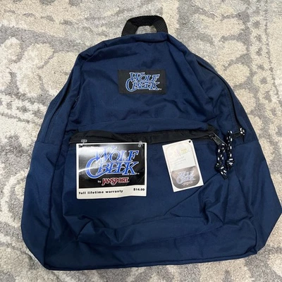 *NUEVO* Mochila de colección Wolf Creek by Jansport 23589 azul marino Millbury 1450 pulgadas cúbicas Foto 1 de 4
