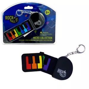 Micro Rainbow Piano. Mini Size Color Piano. Portable Silicone Pad + Key Chain - Picture 1 of 8