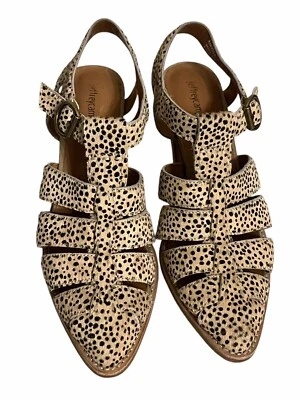 Сандалии Jeffrey Campbell Angora для икроножных волос коричневые/бежевые Jaguar размер 9,5 - Изображение 1 из 4