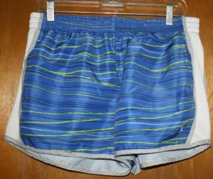 Danskin Now Shorts Blue/Yellow Athletic Running Active Gym Women's Large (12-14) - Picture 1 of 6