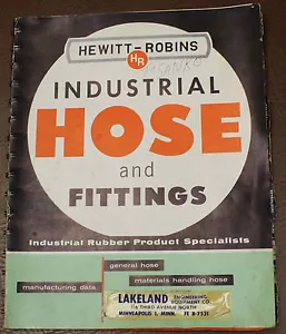 Hewitt Robins Industrial Hose & Fittings 1955 Vintage trade Catalog Rubber HVAC - Picture 1 of 7