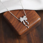 Elegant Bow Pendant Necklace Advanced Sense Clavicle Chain Accessories Gifts