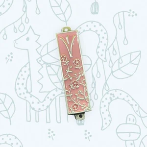 Beautiful Enamel Mezuzah Case - Picture 1 of 2