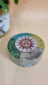 Jabonera Sol Luna Celestial Baratija Caja Tapa Pequeña Joyería - Imagen 1 de 7