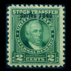 RD210 REVENUE Stock Transfer 2c SERIES 1946 WOLCOTT Full Gum MNH SEE PHOTO M-693 - Picture 1 of 1