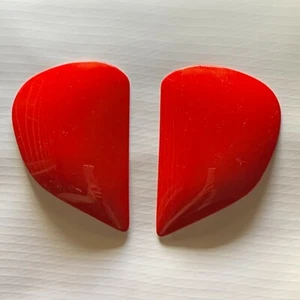 Arai Helmets Profile Carr Freedom Red Side Pods Shield Cover Holders Color Match - Picture 1 of 2