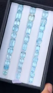 42.30ct Natural AQUAMARINE Lot Excellent Color and Lustre from Nigeria UNTREATED - Picture 1 of 5