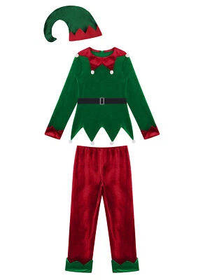 Kids Unisex Dress Up Party Tops With Pants Festival Christmas Outfits Carnival - Изображение 1 из 4