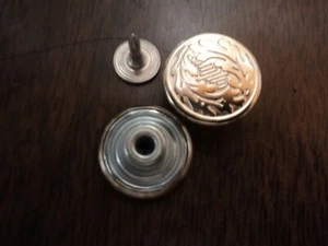 TACK BUTTONS AND TACK-1 GROSS-SILVER-5/8" DIAMETER-USA MADE BY SCOVILL/FASTENERS - Picture 1 of 1
