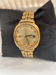 Seiko 5 Mens 21 jewels Day&Date Automatic Watch 6119-6003 WORKING WITH DEFECTS - Picture 1 of 12