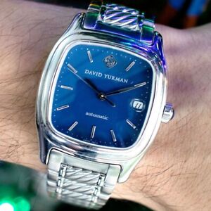 David Yurman Stainless Steel Blue Dial Automatic Watch