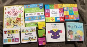 Lot 12 Kindergarten Toddler First English Spanish French German Greek Portuguese - Picture 1 of 1
