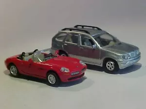 Lot 2: 2 INCH 2002 BMW Z8 & X5 Joycity 1/72 Diecast Mint Loose - Picture 1 of 7